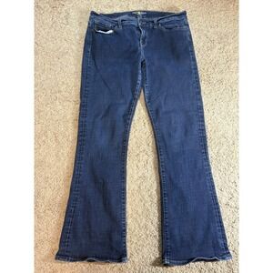 Lucky Brand Jeans Women's size 14/32 Charlie Baby Boot Dark Blue Denim Cowgirl